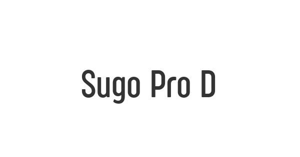 Sugo Pro Display font thumbnail